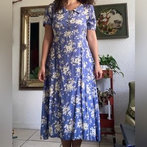 Vtg Erika Floral Dress